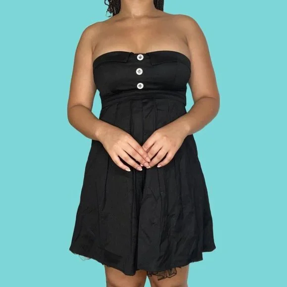 black and silver bridesmaid dresses Black with Red Punk/Grunge Dress / Female Weaving Knit Dress with Pentagram on a Collar